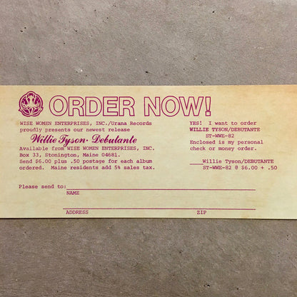 Willie Tyson - Debutante