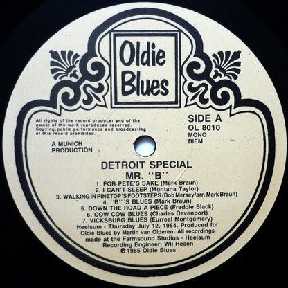 Mr. B - Detroit Special
