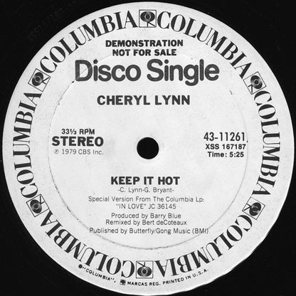 12" Single: Cheryl Lynn - Keep It Hot