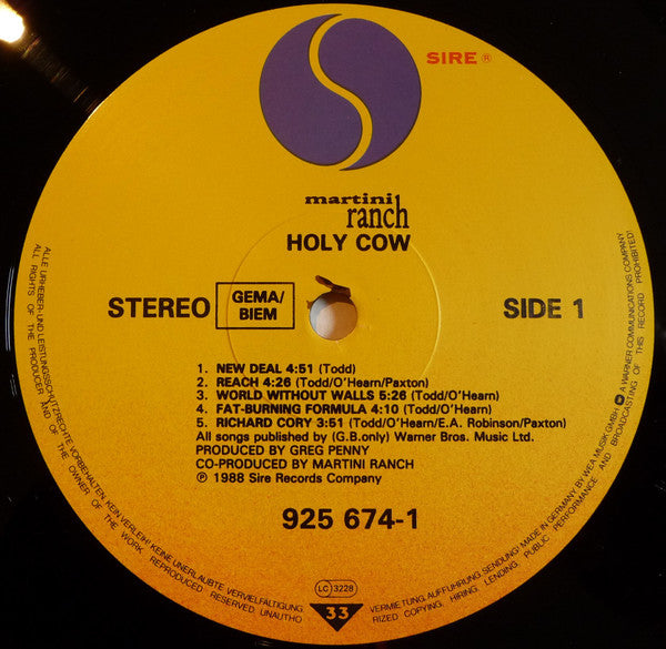 Martini Ranch - Holy Cow