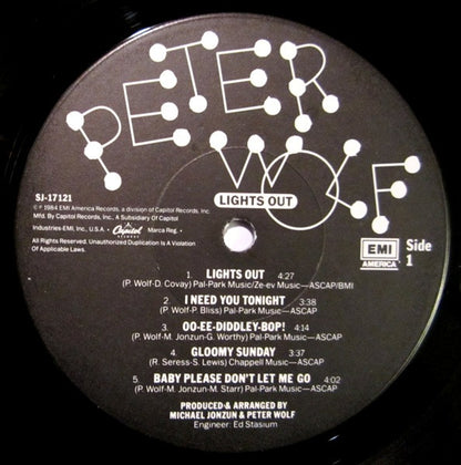 Peter Wolf - Lights Out