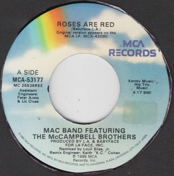7": Mac Band Featuring The McCampbell Brothers - Roses Are Red