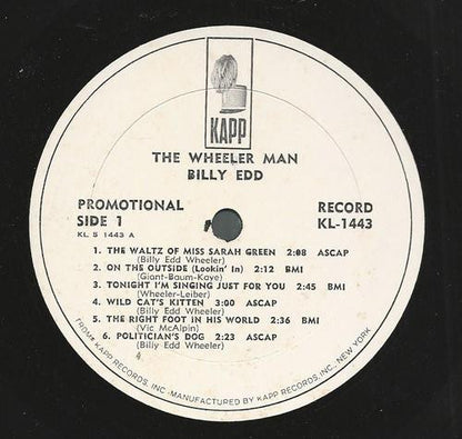 Billy Edd Wheeler - The Wheeler Man