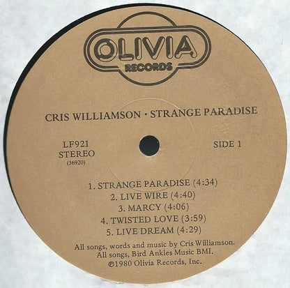 Cris Williamson - Strange Paradise