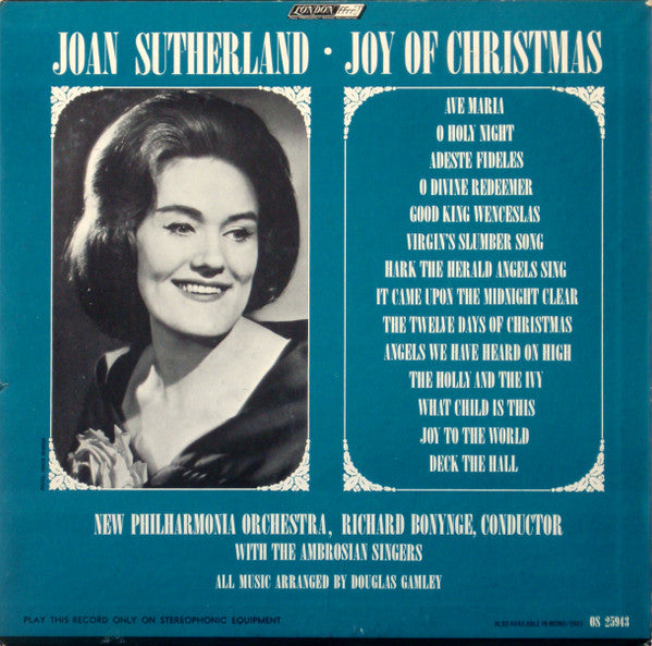 Joan Sutherland, New Philharmonia Orchestra, Richard Bonynge - Joy Of Christmas