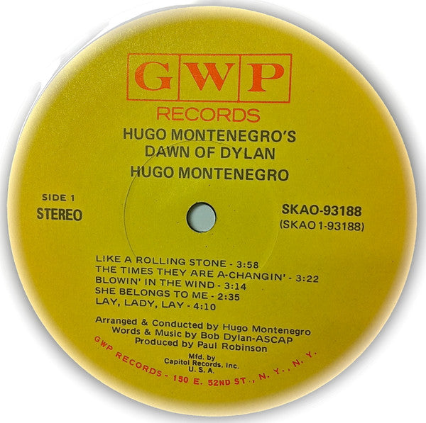 Hugo Montenegro - Hugo Montenegro's Dawn Of Dylan