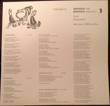 Carl Orff, Gunild Keetman - Musica Poetica Teil 3 - Orff-Schulwerk - Dur: Dominanten