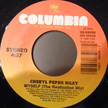 7" Single: Cheryl Pepsii Riley - Me, Myself And I