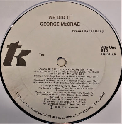 George McCrae - We Did It!