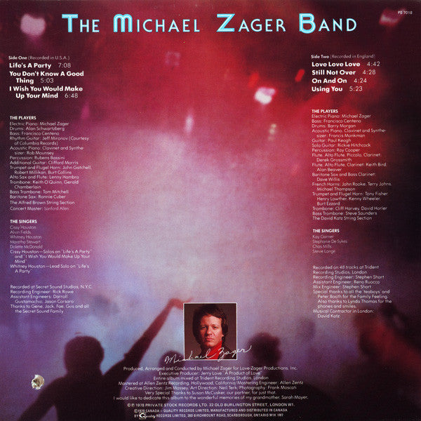 The Michael Zager Band - Life's A Party