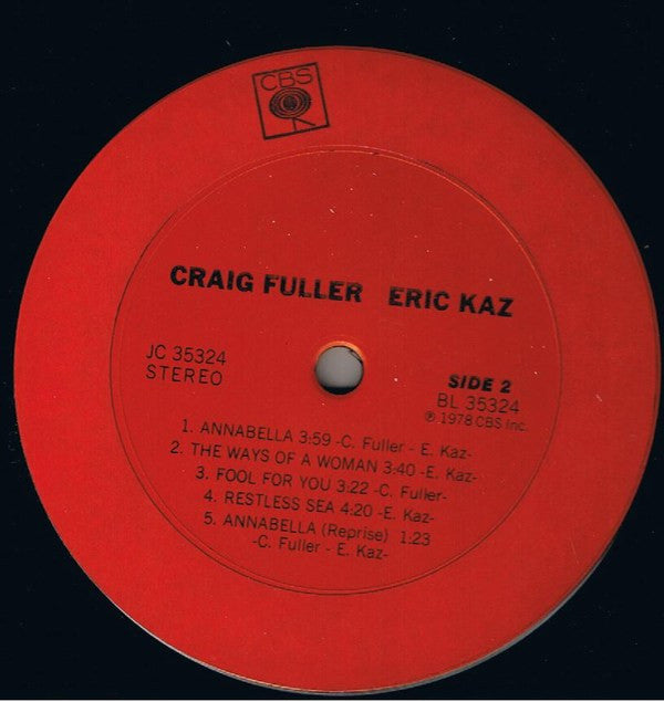 Craig Fuller, Eric Kaz - Craig Fuller / Eric Kaz