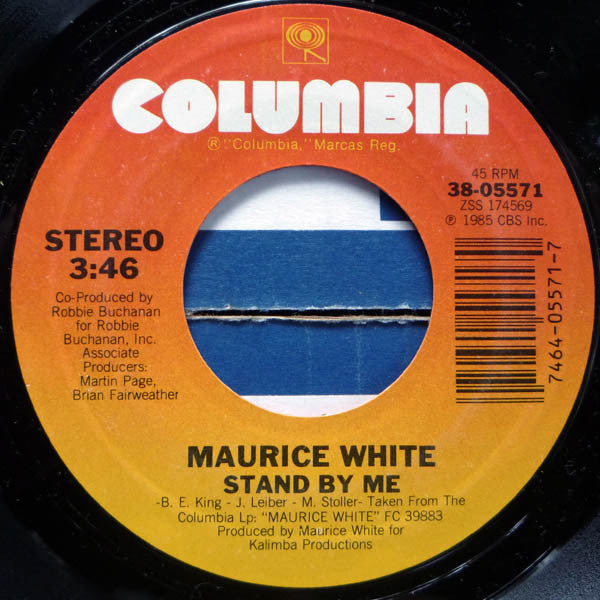 7": Maurice White - Stand By Me / Can't Stop Love