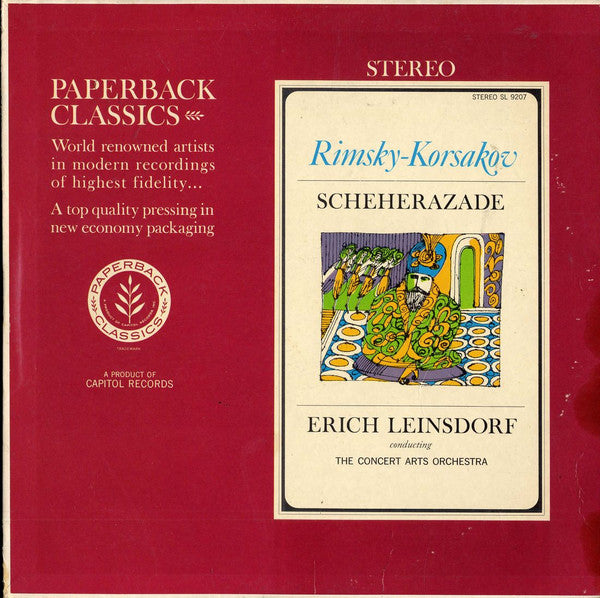 Nikolai Rimsky-Korsakov, Erich Leinsdorf, The Concert Arts Orchestra - Scheherazade