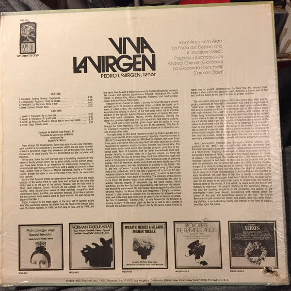 Pedro Lavirgen, Coros Cantores De Madrid, Orquesta De Conciertos De Madrid - Viva Lavirgen