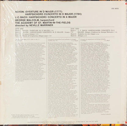 Johann Christian Bach, Joseph Haydn, George Malcolm, The Academy Of St. Martin-in-the-Fields, Sir Neville Marriner - Harpsichord Concertos / Overture In D