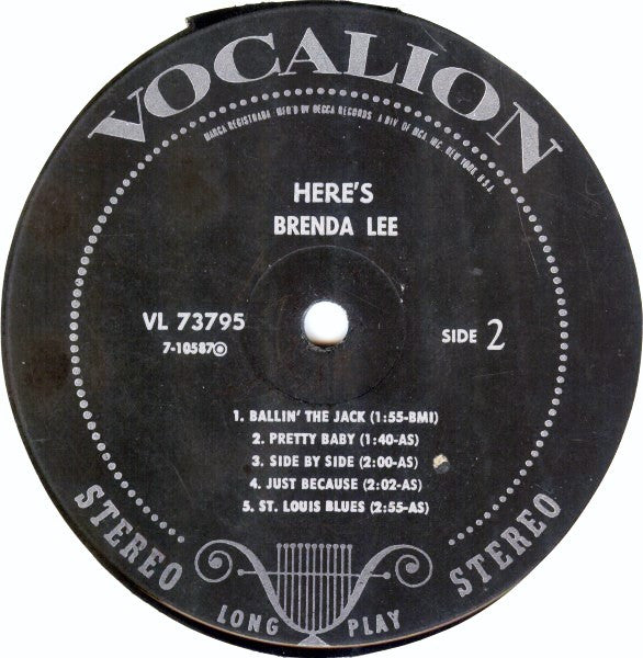 Brenda Lee - Here's Brenda Lee!