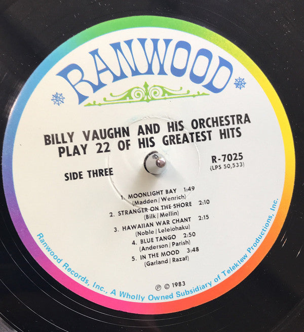 Billy Vaughn And His Orchestra - Play 22 Of His Greatest Hits