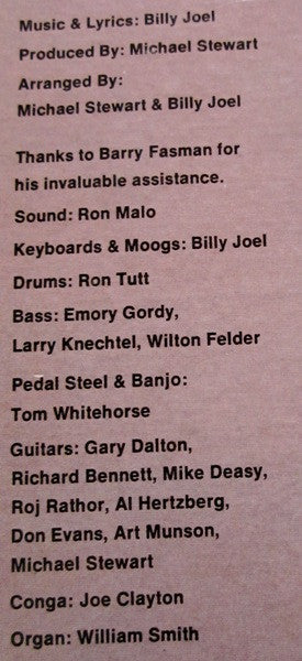 Billy Joel - Streetlife Serenade