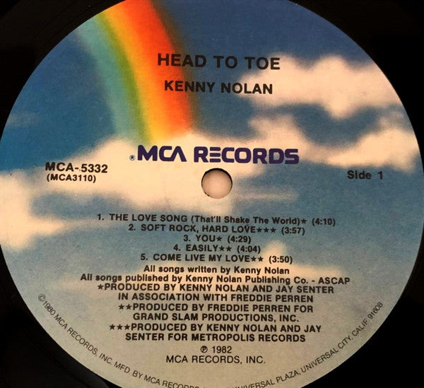 SEALED: Kenny Nolan - Head To Toe