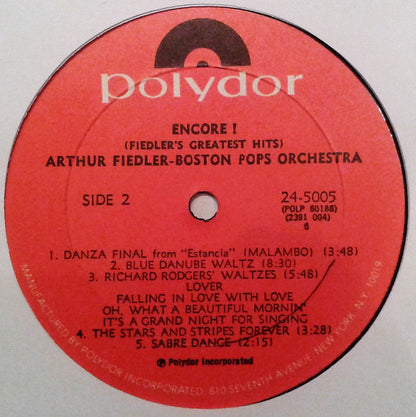 Arthur Fiedler, Boston Pops Orchestra - Encore (Fiedler's Greatest Hits)