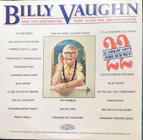 Billy Vaughn And His Orchestra - Play 22 Of His Greatest Hits