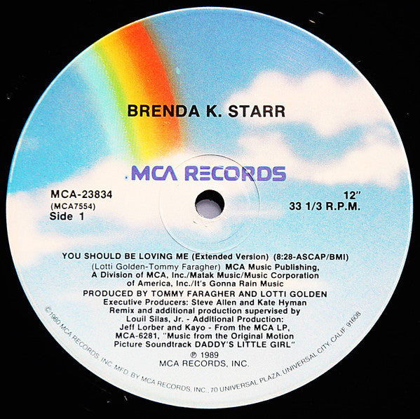 12": Brenda K. Starr - You Should Be Loving Me (12" Version)