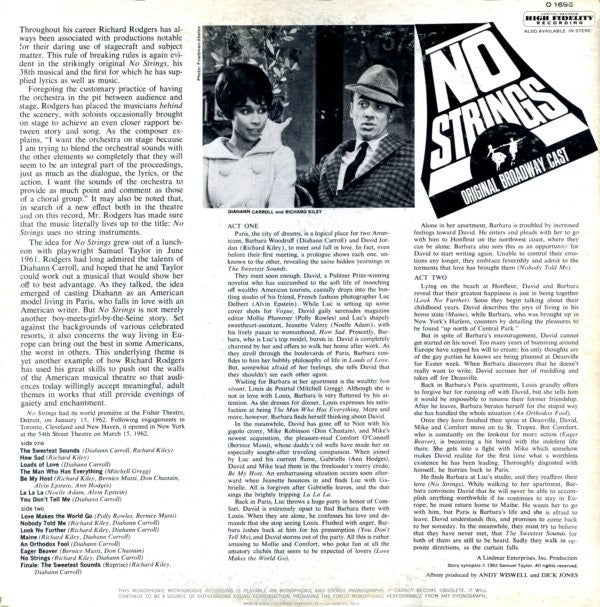 Various - No Strings - Original Broadway Cast