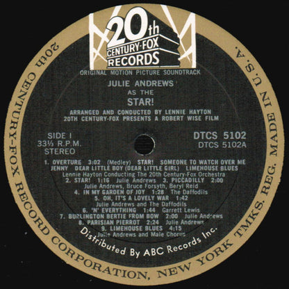 Julie Andrews - Star! (Original Motion Picture Sound Track Album)