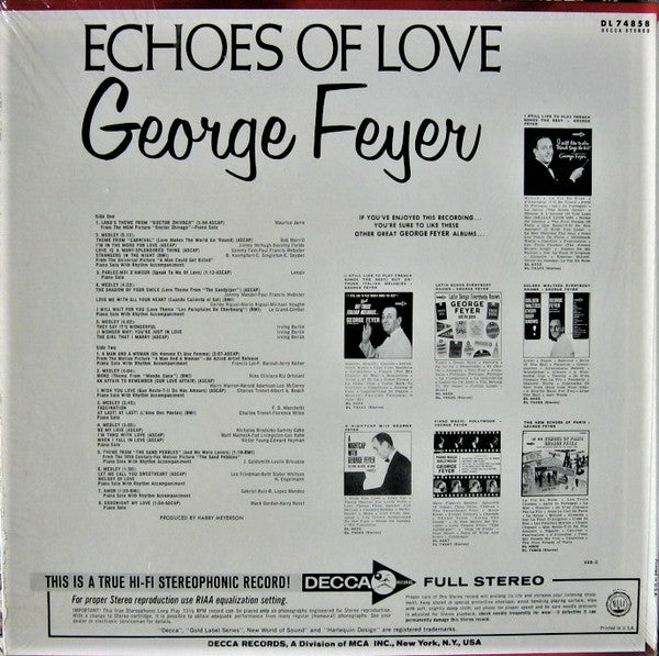 George Feyer - Echoes Of Love