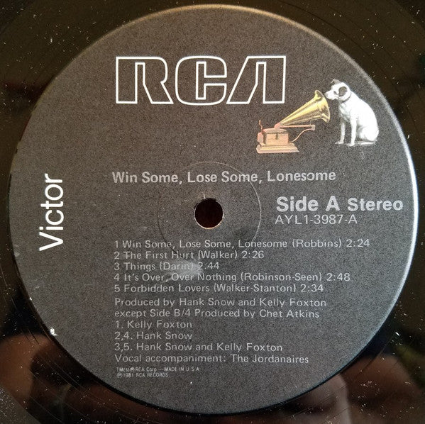 Hank Snow, Kelly Foxton - Win Some, Lose Some, Lonesome