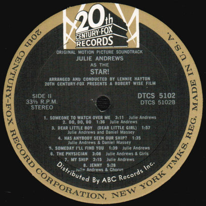 Julie Andrews - Star! (Original Motion Picture Sound Track Album)