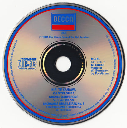 Joseph Canteloube, Heitor Villa-Lobos, Kiri Te Kanawa, English Chamber Orchestra, Jeffrey Tate - Chants D'Auvergne (Vol. 2) / Bachianas Brasileiras No. 5