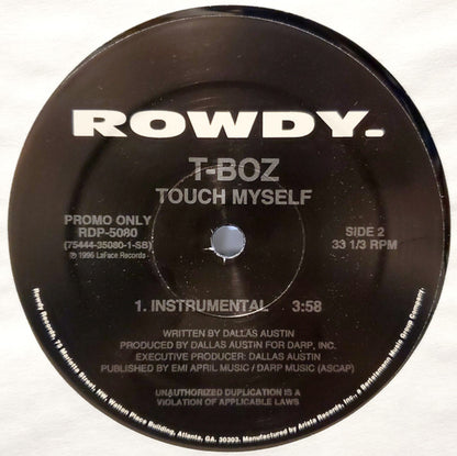 12" Single: T-Boz - Touch Myself