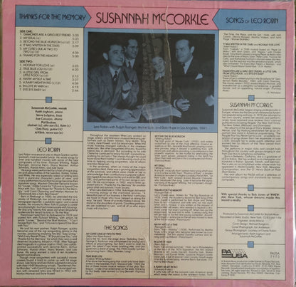 Susannah McCorkle - Thanks For The Memory (Songs Of Leo Robin)