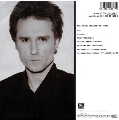 7" Single: John Waite - These Times Are Hard For Lovers
