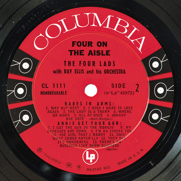 The Four Lads, Ray Ellis And His Orchestra - The Four Lads Sing: Four On The Aisle