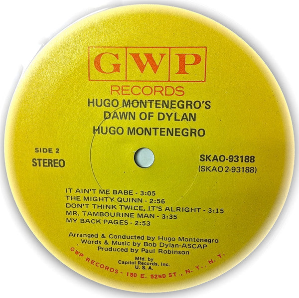 Hugo Montenegro - Hugo Montenegro's Dawn Of Dylan