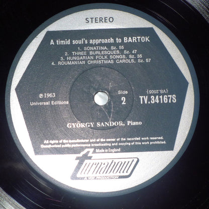 Béla Bartók, György Sándor - A Timid Soul's Approach To Bartok