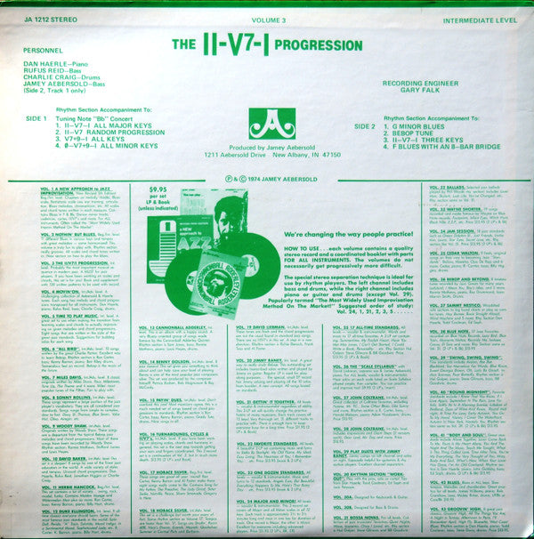 Jamey Aebersold - The II-V7-I Progression