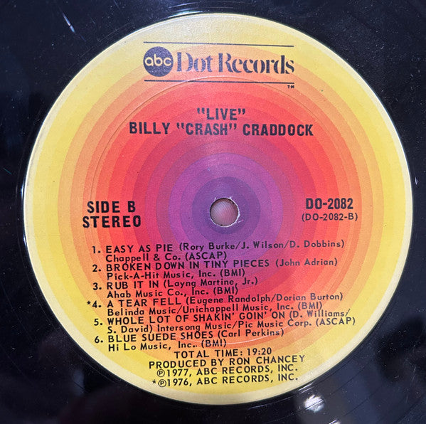 Billy 'Crash' Craddock - Live!