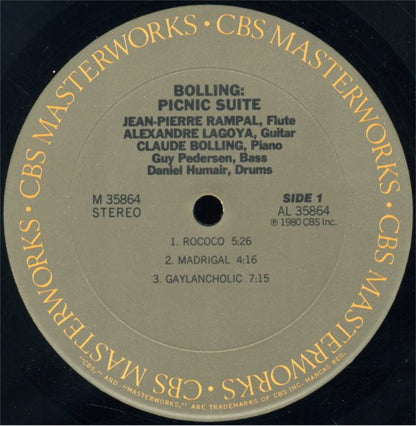 Jean-Pierre Rampal, Alexandre Lagoya, Claude Bolling - Picnic Suite