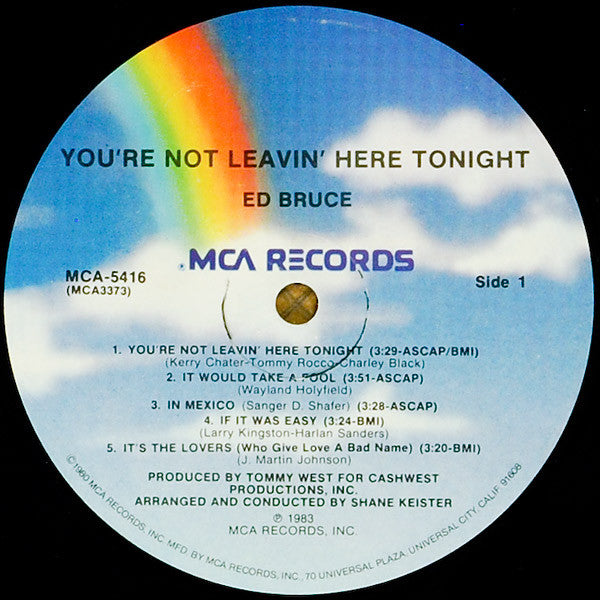 Ed Bruce - You're Not Leavin' Here Tonight