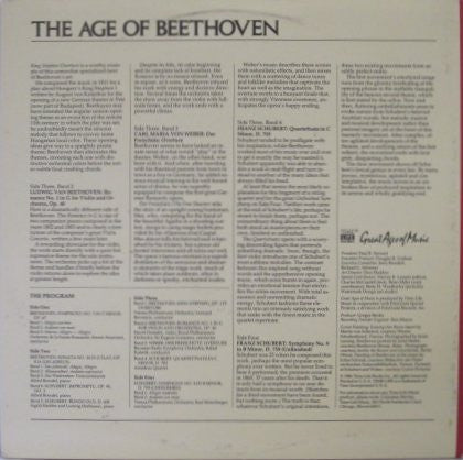 Ludwig van Beethoven, Franz Schubert, Carl Maria von Weber - The Age Of Beethoven