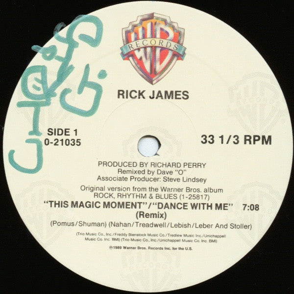12": Rick James - This Magic Moment / Dance With Me