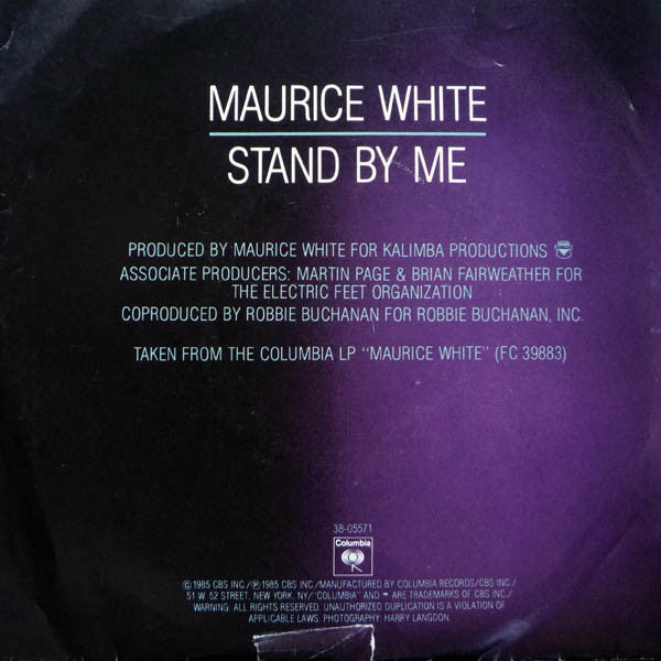 7": Maurice White - Stand By Me / Can't Stop Love