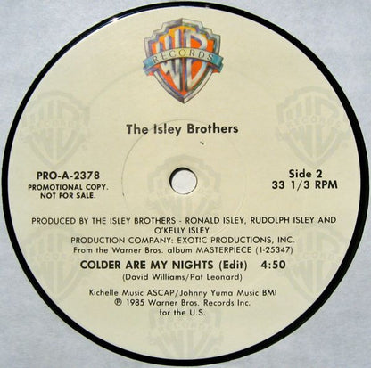 12" Single: The Isley Brothers - Colder Are My Nights