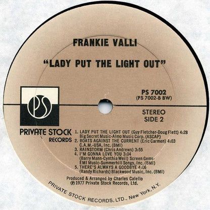 Frankie Valli - Lady Put The Light Out
