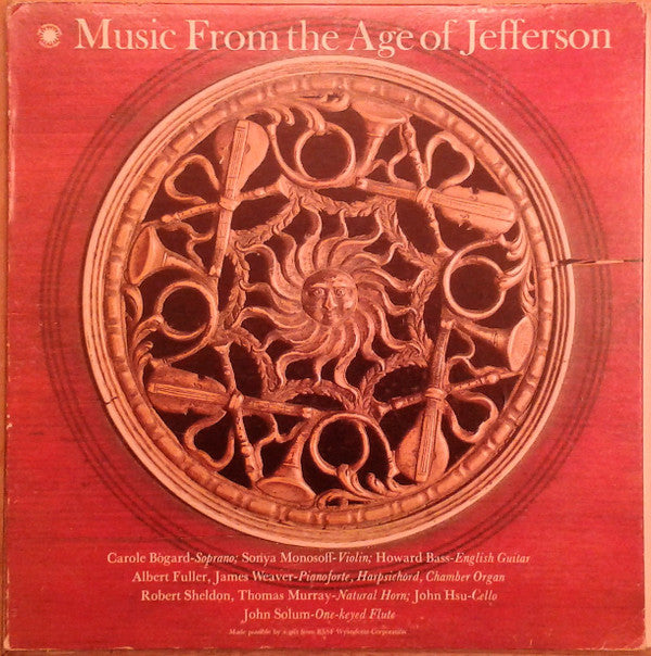 Carole Bogard - Music From The Age Of Jefferson