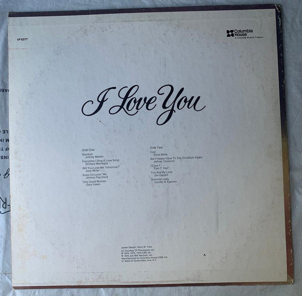 Various - I Love You