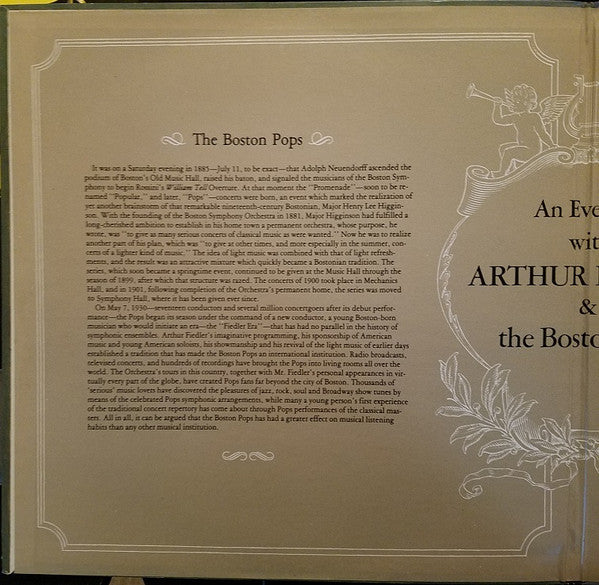 Arthur Fiedler, The Boston Pops Orchestra - An Evening With Arthur Fielder And The Boston Pops
